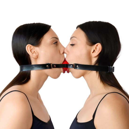 Двойной кляп из натуральной кожи Art of Sex Twins