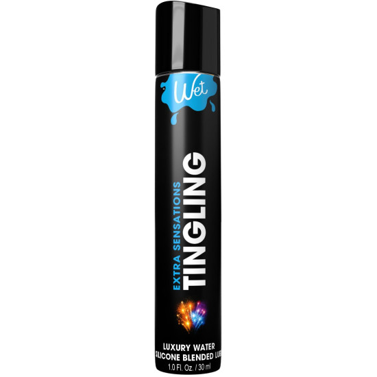 Охлаждающий лубрикант на водно-силиконовой основе Wet Extra Sensations Tingling, 30 ml