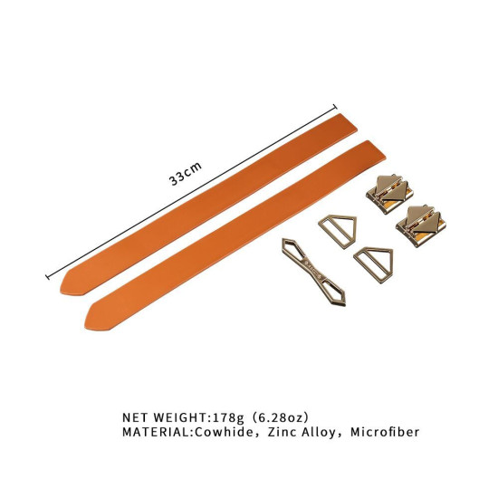 Шкіряні БДСМ наручники, коричневі Lockink Wristcuffs/Anklecuffs Brown Set