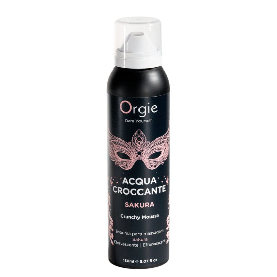 Масажна пінка з ефектом лопаючихся бульбашок, аромат сакури Orgie Acqua Croccante Sakura, 150 ml