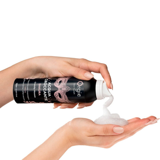 Масажна пінка з ефектом лопаючихся бульбашок, аромат сакури Orgie Acqua Croccante Sakura, 150 ml