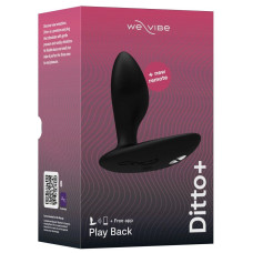 Анальна смарт-вібропробка, чорна з пультом ДУ We-Vibe Ditto+ Satin Black