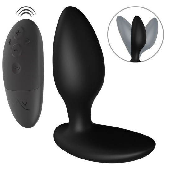 Анальная смарт-вибропробка, черная с пультом ДУ We-Vibe Ditto+ Satin Black
