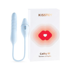 Пульсатор з вакуумним стимулятором, блакитний KISSTOY Cathy III Light Blue