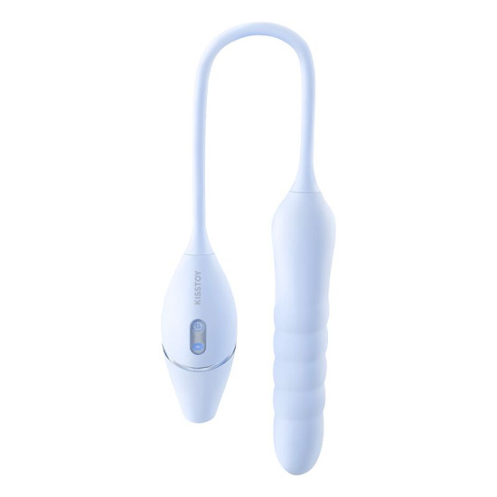 Пульсатор з вакуумним стимулятором, блакитний KISSTOY Cathy III Light Blue