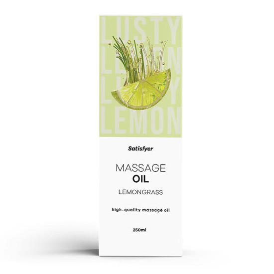 Массажное масло с ароматом лимонника Satisfyer Massage Oil Lemongrass, 250 ml