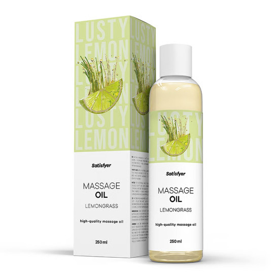 Массажное масло, лемонграсс Satisfyer Massage Oil Lemongrass, 250 ml (срок 30.04.2027)