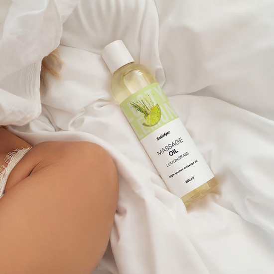 Массажное масло, лемонграсс Satisfyer Massage Oil Lemongrass, 250 ml (срок 30.04.2027)
