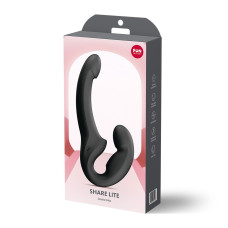 Облегченный регулируемый безремневой страпон, черный Fun Factory SHARE LITE Black