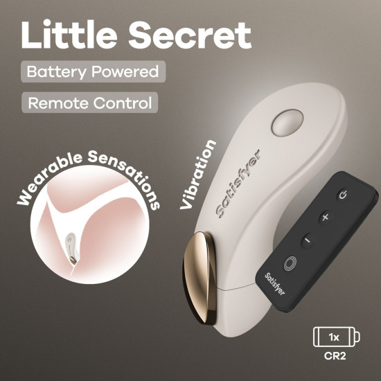 Вибратор в трусики с пультом ДУ Satisfyer Little Secret Battery Series