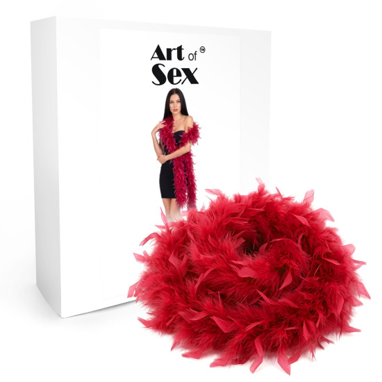 Боа з пір'я, довжина 2 м, червоне Art of Sex