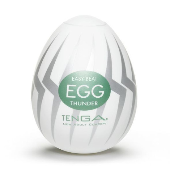 Мастурбатор-яйцо с текстурой «Молния» Tenga Egg Thunder