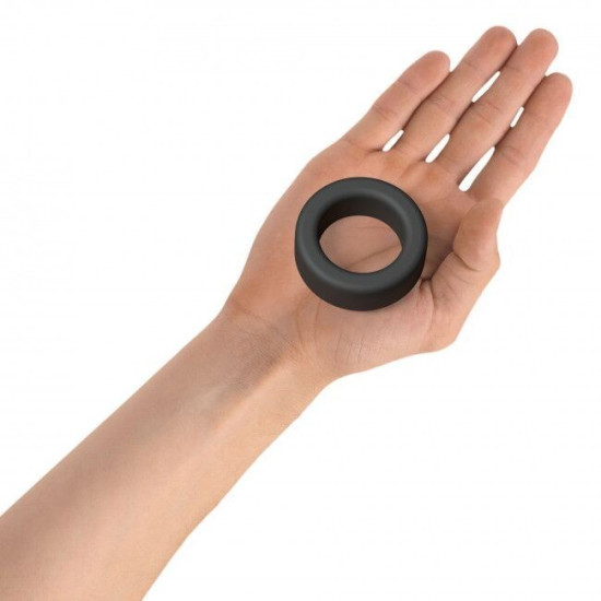 Эрекционное кольцо широкое, черное Love To Love COOL RING BLACK ONYX