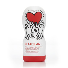 Мастурбатор з вакуумною стимуляцією і ефектом глибокої глотки Tenga Keith Haring Deep Throat Cup