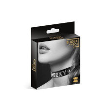 Чокер зі стразами з натуральної шкіри Bijoux Pour Toi Sexy