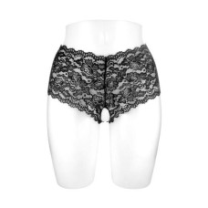 Трусики черного цвета с открытым доступом Fashion Secret JULIA Black