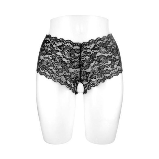 Трусики чорного кольору з відкритим доступом Fashion Secret JULIA Black