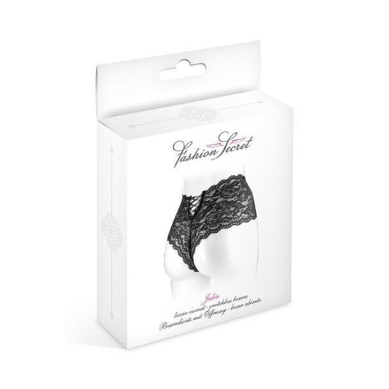 Трусики чорного кольору з відкритим доступом Fashion Secret JULIA Black