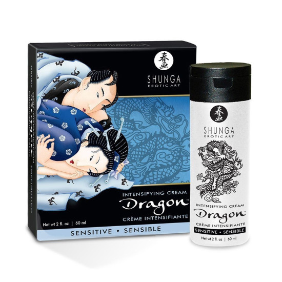Збуджуючий крем для пар з ніжним ефектом Shunga Dragon Cream Sensitive, 60 ml