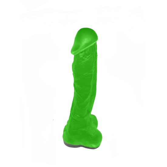 Крафтове мило-член із присоскою, натуральне, зелене Чистий Кайф Green, XL
