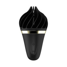 Вибратор в форме мороженого чёрно-золотого цвета Satisfyer Lay-On Sweet Temptation Black/Gold