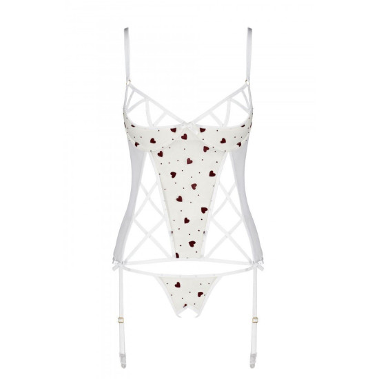 Корсет, білий Lovelia Corset White, S/M