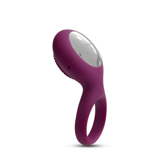 Эрекционное кольцо с вибрацией, фиолетовое Svakom Tyler Violet