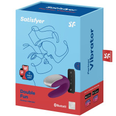 Смарт-вибратор для пар, фиолетовый Satisfyer Double Fun Violet