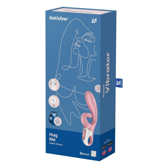Вібратор-кролик, рожевий Satisfyer Hug Me Pink