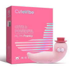 Вакуумний вібратор, рожевий CuteVibe Franky Pink
