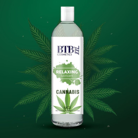 Интимная смазка с ароматом конопли на водной основе BTB FLAVORED CANNABIS, 250 ml