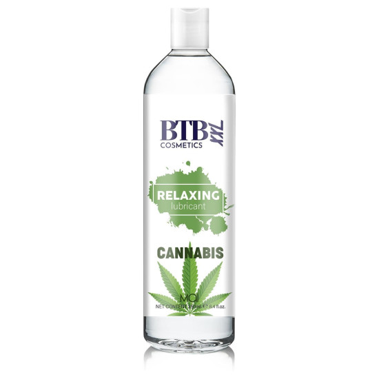 Интимная смазка с ароматом конопли на водной основе BTB FLAVORED CANNABIS, 250 ml