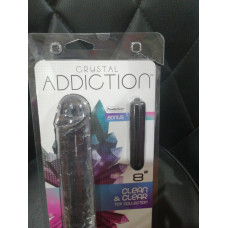 Прозрачный фаллоимитатор, длина 20.3 см ADDICTION Vertical Dong, 8″ (лопнул блистер)