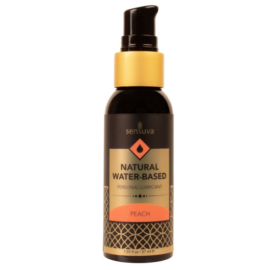 Їстівна змазка зі смаком персика на водній основі Sensuva Natural Water-Based Peach, 57 ml