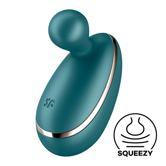 Кліторальний вібратор з відростком, зелений Satisfyer Spot On 1 Green