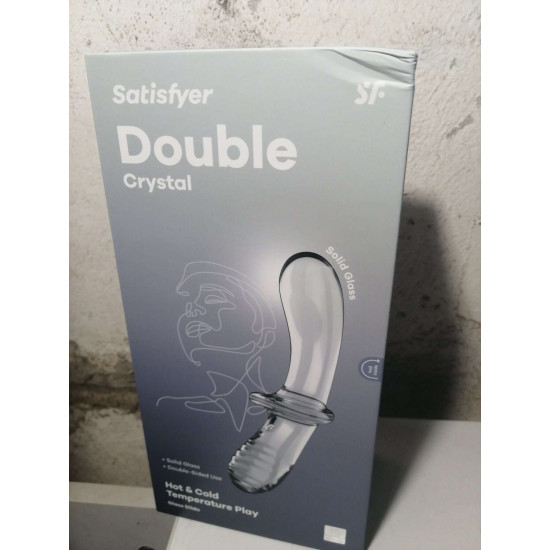 Дилдо Satisfyer Double Crystal (Transparent) (мятая упаковка!!!)