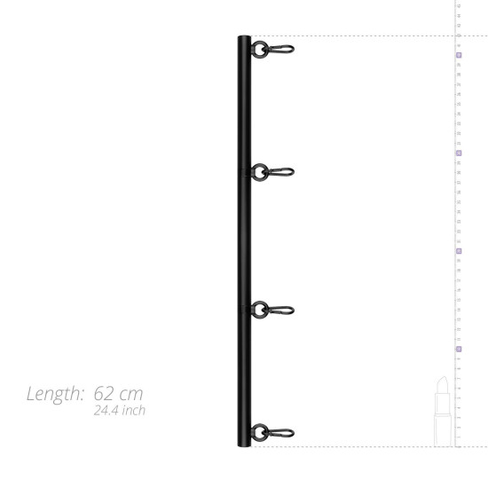 Легкий фіксатор для рук і ніг, чорний Bedroom Fantasies Spreader Bar Lightweight Restraint Bar Black