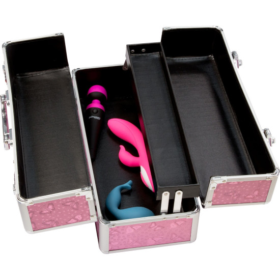 Кейс для хранения секс-игрушек, розовый BMS Factory Large Lokable Vibrator Case Pink