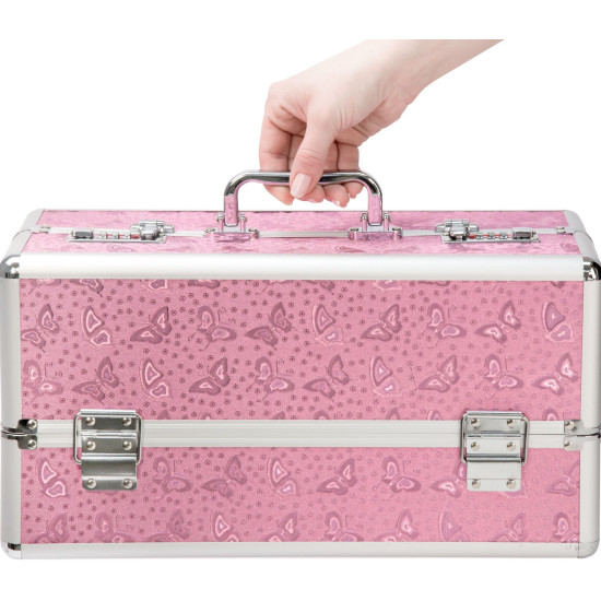Кейс для хранения секс-игрушек, розовый BMS Factory Large Lokable Vibrator Case Pink