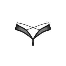 Трусики с открытым доступом Obsessive Roxelia Crotchless Thong, XS/S