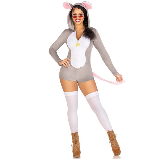 Комбінезон-костюм мишки з капюшоном Leg Avenue Comfy Mouse, XS