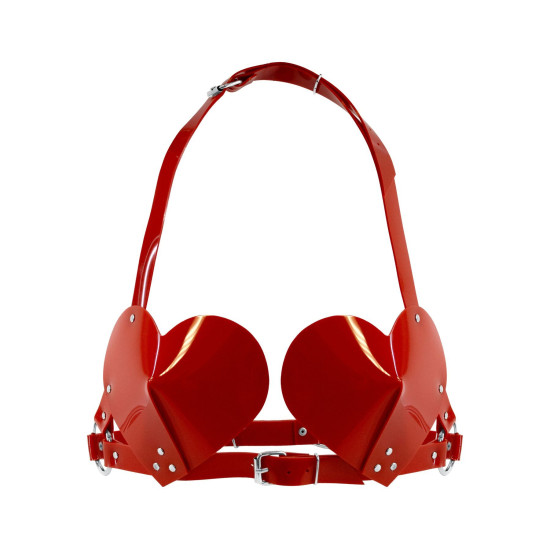 Ліф-серце, червоний Feral Feelings Hearts Bra Red
