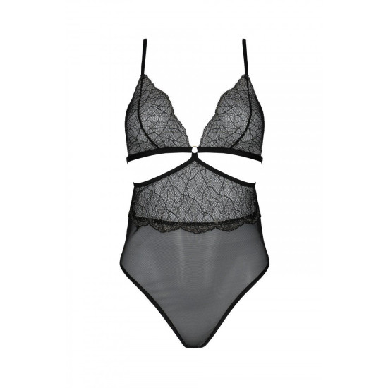 Боди (открытая спина, низ стринги), чёрное Passion AMBERLY BODY black, L/XL