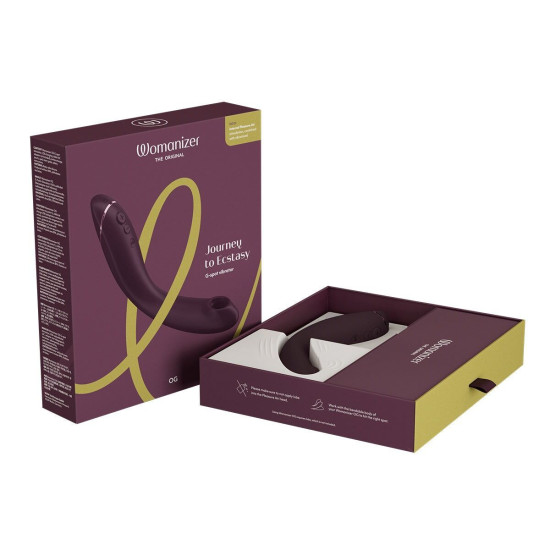 Вібратор для точки G з вакуумною стимуляцією, темно-фіолетовий Womanizer OG Aubergine
