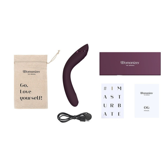 Вібратор для точки G з вакуумною стимуляцією, темно-фіолетовий Womanizer OG Aubergine