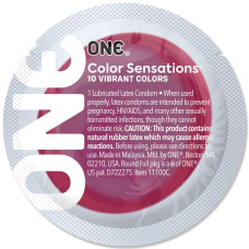 Червоний презерватив ONE Color Sensations Red, 1 шт.