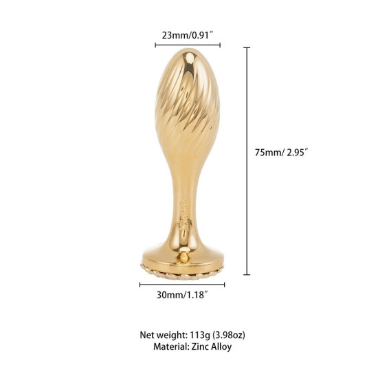 Анальна пробка з перловим дизайном Lockink Sevanda Pearl Pearl Pear-Shape Anal Plug