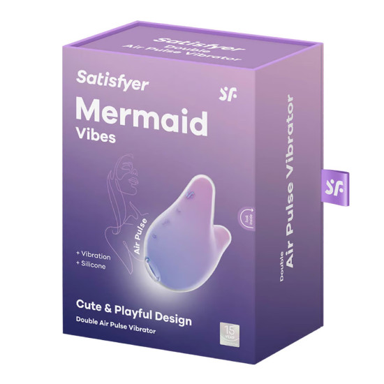 Вакуумный клиторальный стимулятор, фиолетово-розовый Satisfyer Mermaid Vibes Violet/Pink