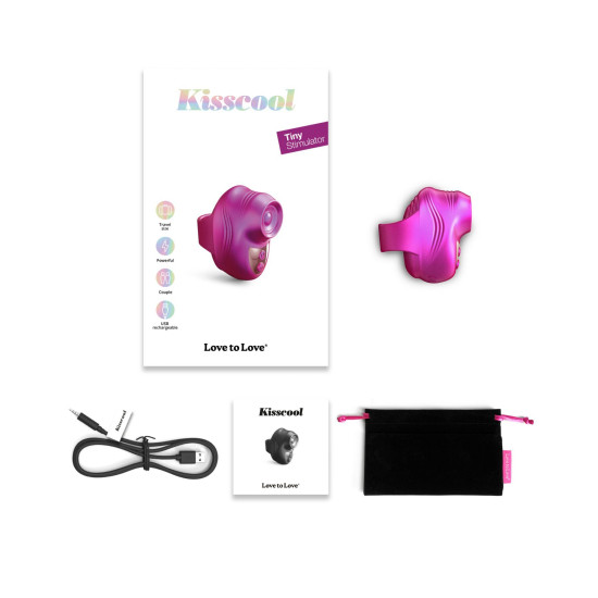 Вібратор на палець Love To Love Kisscool Iridescent Berry