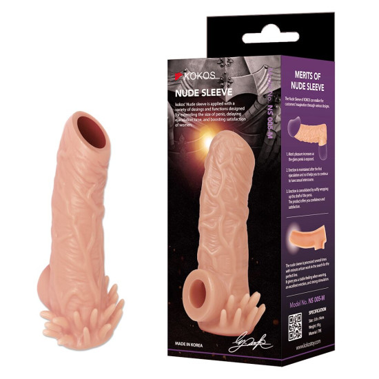 Насадка на член Kokos Nude Sleeve NS 005, M